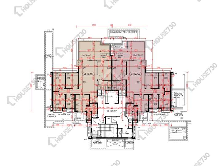 爾巒 平面圖 爾巒 珍諾華大道 1座 1樓 樓層平面圖 - House730