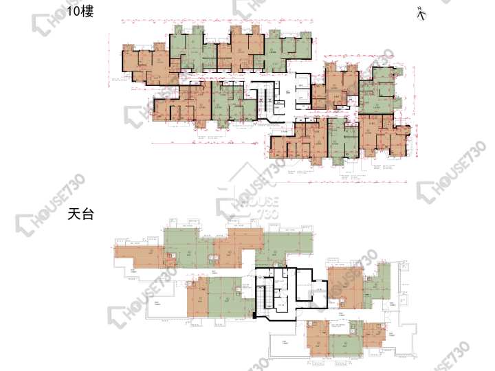 Wetland Seasons Park 平面圖 Wetland Seasons Park 1期 17座 10樓 樓層平面圖 - House730