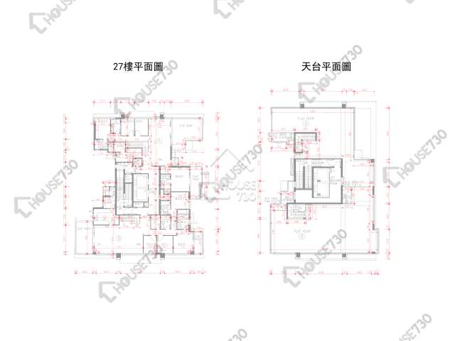尚豪庭 平面圖 尚豪庭 1座 27樓 樓層平面圖 - House730