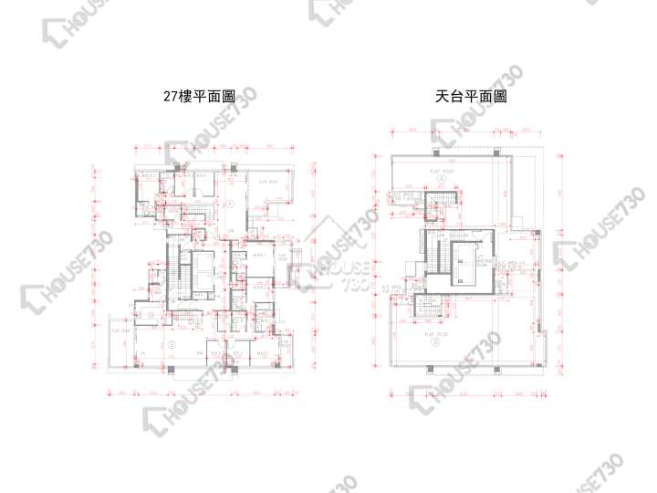 尚豪庭 平面圖 尚豪庭 1座 27樓 樓層平面圖 - House730