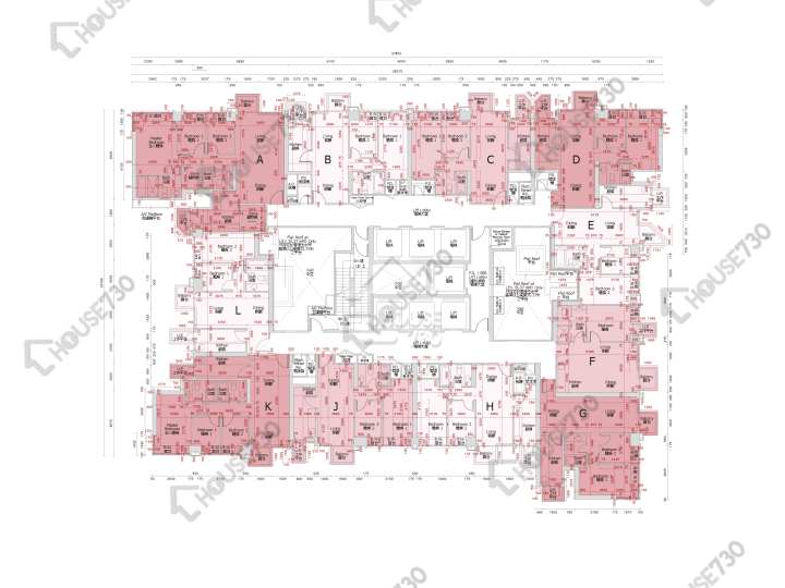 观月‧桦峯 平面图 观月‧桦峯 3,5-13,15-17,18楼 楼层平面图 - House730