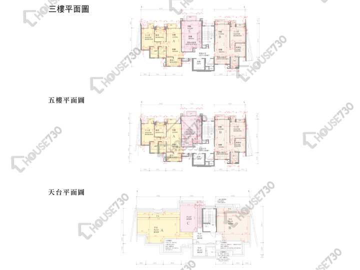 逸珑湾 平面图 逸珑湾 I 低座16座 3,5楼 楼层平面图 - House730