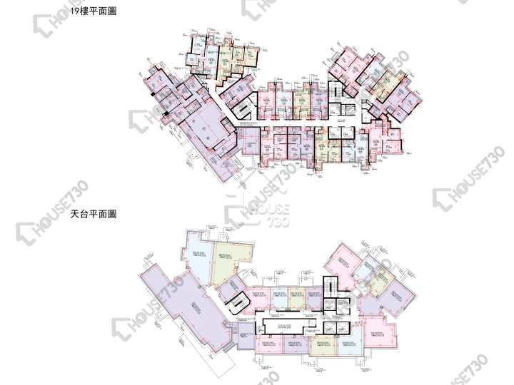 帝御 平面圖 帝御 2期 帝御‧星濤 1座 19樓 樓層平面圖 - House730