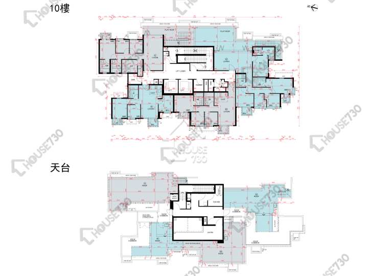 Wetland Seasons Park 平面圖 Wetland Seasons Park 2期 19座 10樓 樓層平面圖 - House730