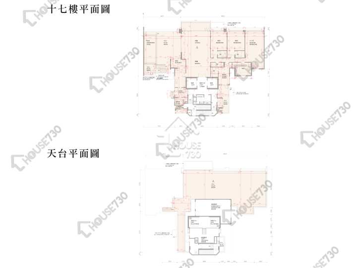 逸瓏灣 平面圖 逸瓏灣 II 大廈7座 17樓 樓層平面圖 - House730