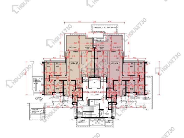 爾巒 平面圖 爾巒 菲利提諾大道 5座 1樓 樓層平面圖 - House730