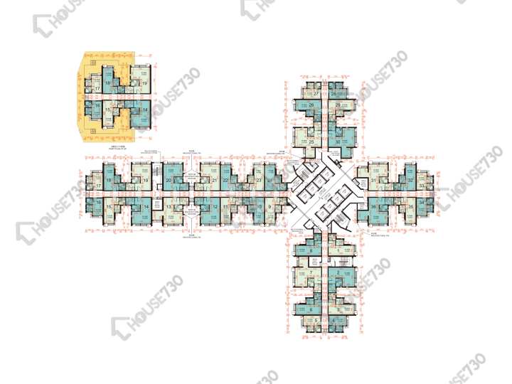 青富苑 平面圖 青富苑 B座 3-40樓 樓層平面圖 - House730