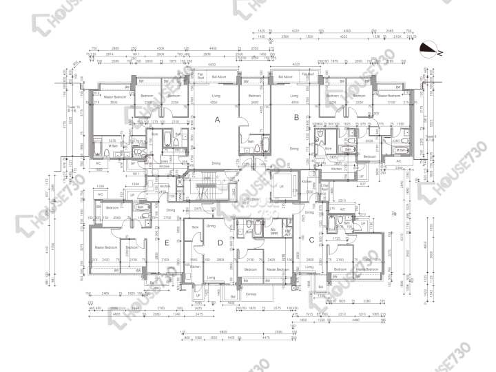 溱林 平面圖 溱林 9座 1樓 樓層平面圖 - House730