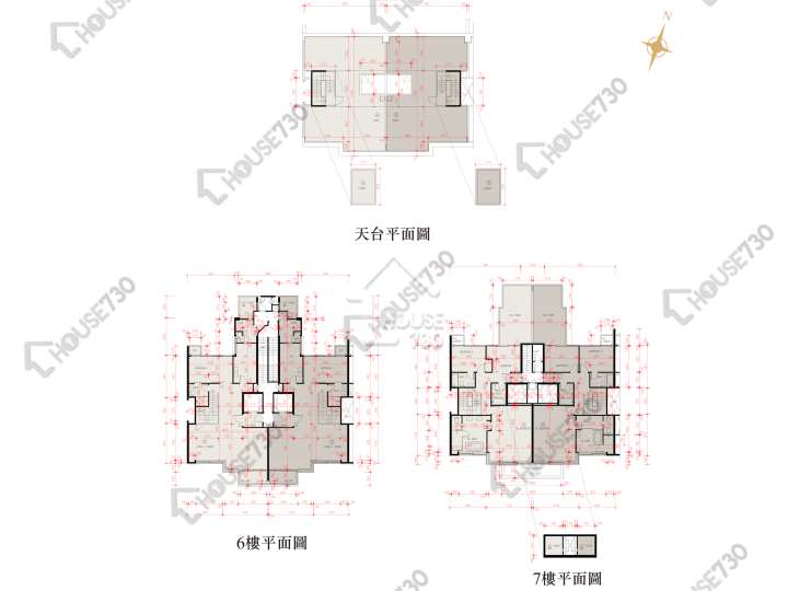 星岸 平面圖 星岸 1座 6樓 樓層平面圖 - House730