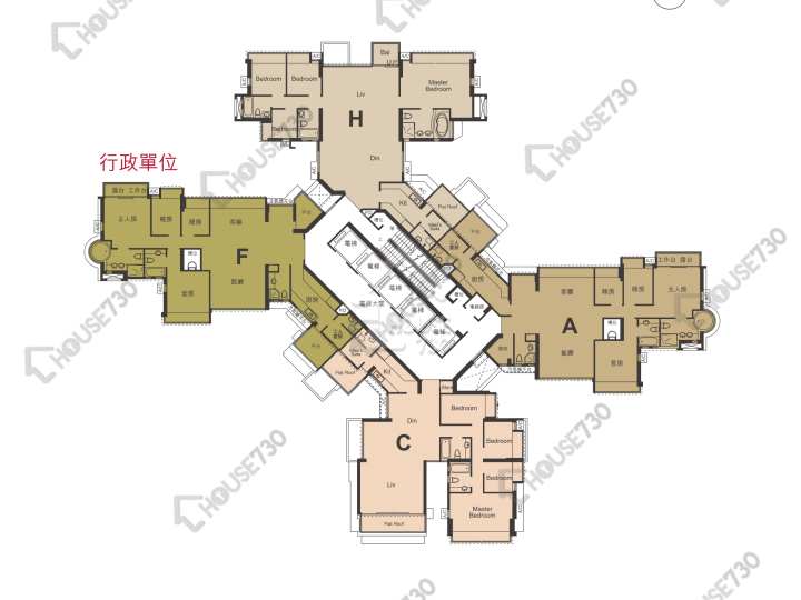 御景峰 平面圖 御景峰 42樓 樓層平面圖 - House730