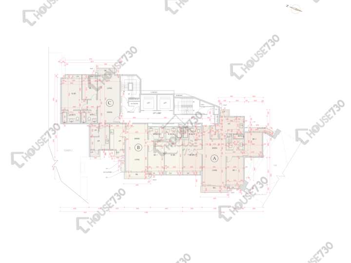 賢文禮士 平面圖 賢文禮士 3座 6樓 樓層平面圖 - House730