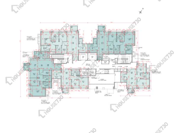 Napa 平面圖 Napa 1座 1樓 樓層平面圖 - House730