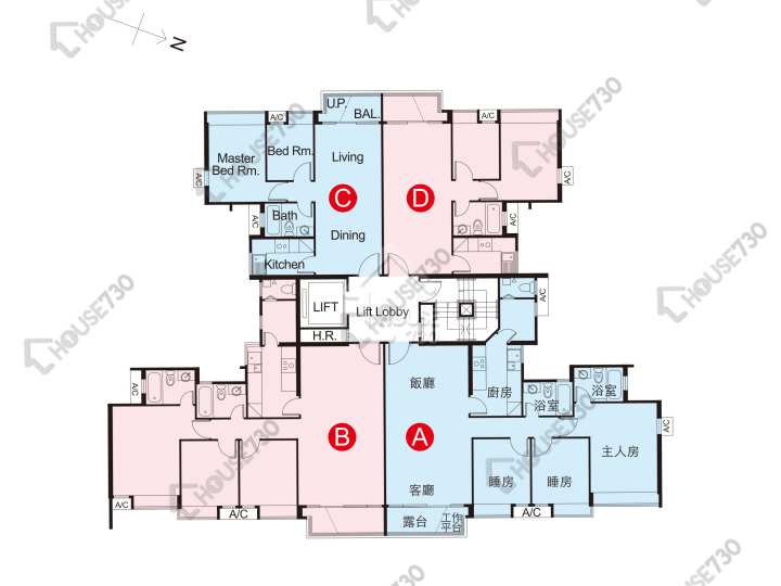 綠悅 平面圖 綠悅 5座 2-3樓 樓層平面圖 - House730