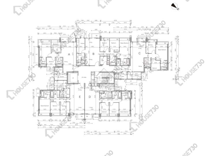 溱林 平面圖 溱林 11座 1樓 樓層平面圖 - House730
