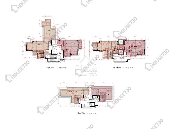 爾巒 平面圖 爾巒 茵娜大道 7座 11樓 樓層平面圖 - House730
