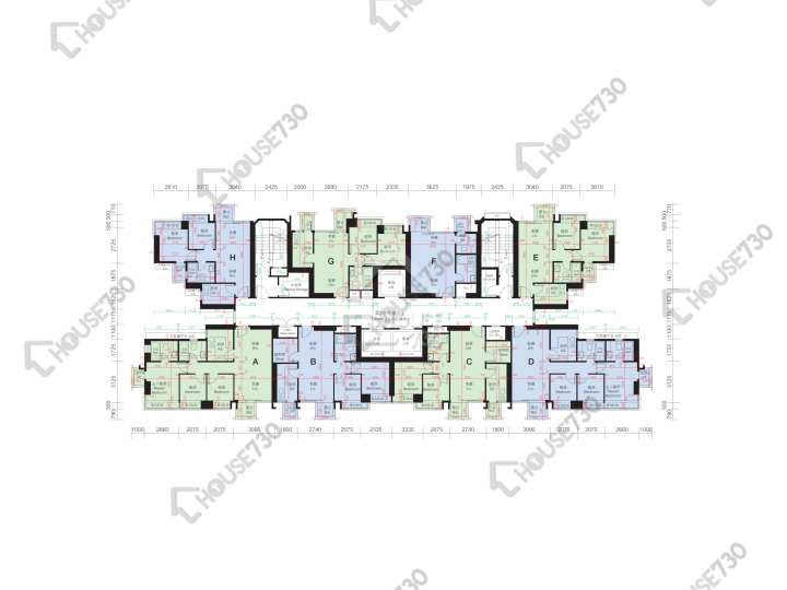 逸峯 平面图 逸峯 3座 6-11楼 楼层平面图 - House730
