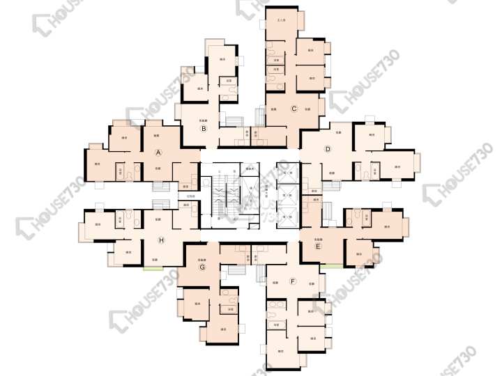 新都廣場 平面圖 新都廣場 2座 4-28樓 樓層平面圖 - House730