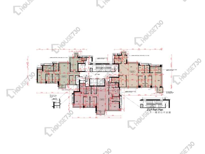 爾巒 平面圖 爾巒 茵羅洛斯大道 1座 2-3,5-12,15-20,21樓 樓層平面圖 - House730