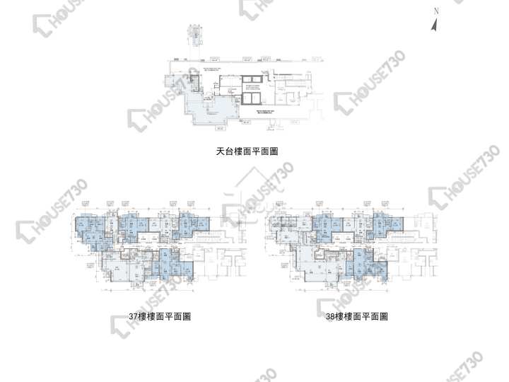 龍譽 平面圖 龍譽 1A座 37-38樓 樓層平面圖 - House730