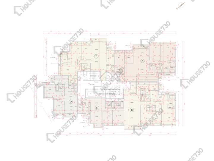 賢文禮士 平面圖 賢文禮士 5座 3樓 樓層平面圖 - House730