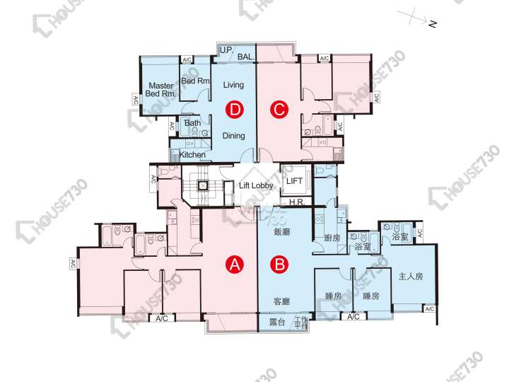 綠悅 平面圖 綠悅 6座 2-3樓 樓層平面圖 - House730