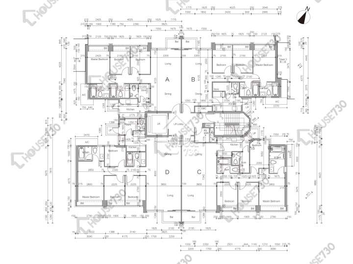 溱林 平面圖 溱林 2座 2樓 樓層平面圖 - House730