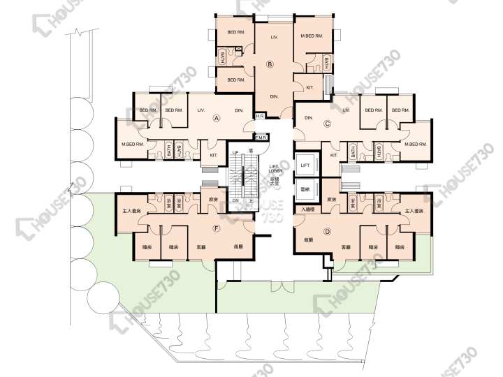 又一居 平面圖 又一居 20座 1樓 樓層平面圖 - House730