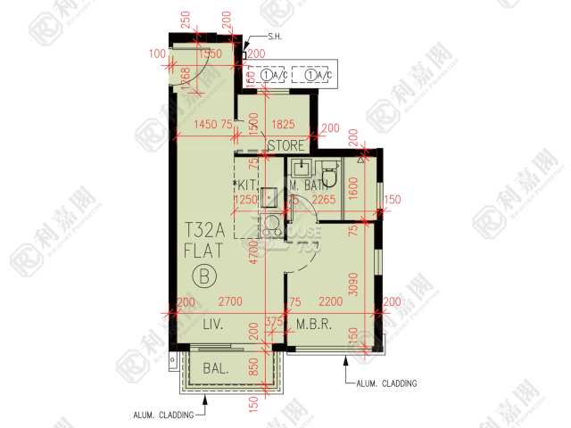 Kam Tin PARK YOHO Upper Floor Floor Plan House730-6752073