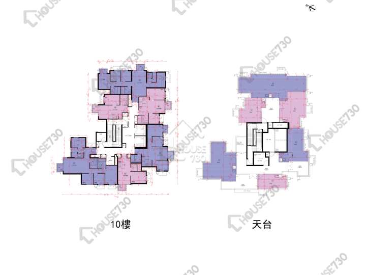 Wetland Seasons Park 平面圖 Wetland Seasons Park 3期 9座 10樓 樓層平面圖 - House730
