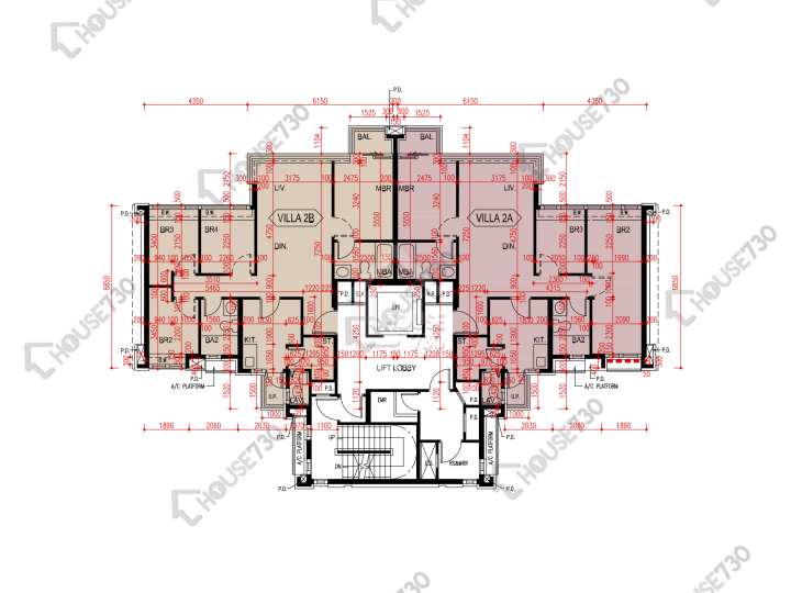 爾巒 平面圖 爾巒 茵娜大道 3座 2樓 樓層平面圖 - House730