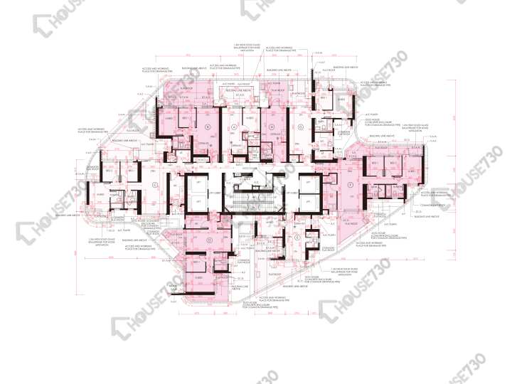 星凱.堤岸 平面圖 星凱.堤岸 2座 5樓 樓層平面圖 - House730