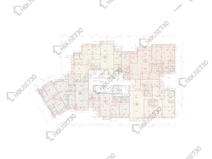 賢文禮士 平面圖 賢文禮士 5座 8樓 樓層平面圖 - House730