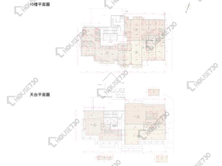 賢文禮士 平面圖 賢文禮士 2座 10樓 樓層平面圖 - House730