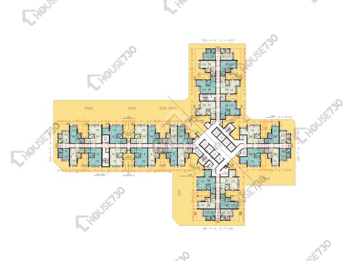 青富苑 平面圖 青富苑 A座 1樓 樓層平面圖 - House730