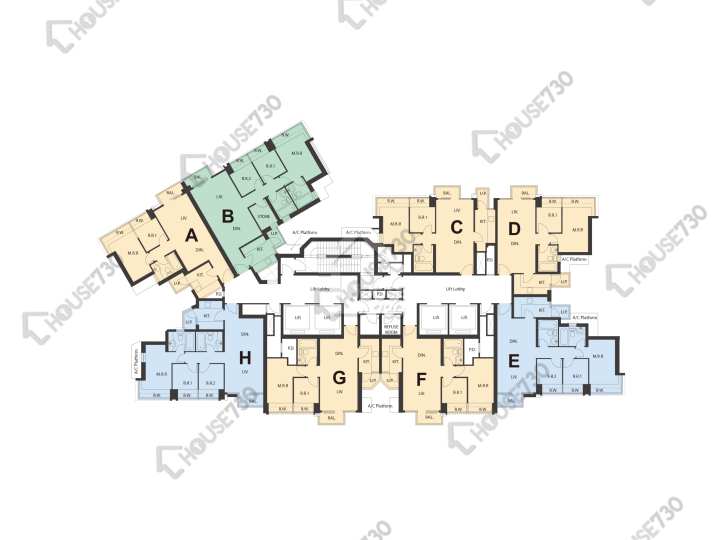 銀湖.天峰 平面圖 銀湖.天峰 8座 66樓 樓層平面圖 - House730