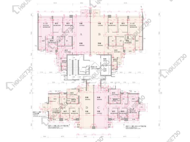 逸珑湾 平面图 逸珑湾 I 大厦18座 16楼 楼层平面图 - House730