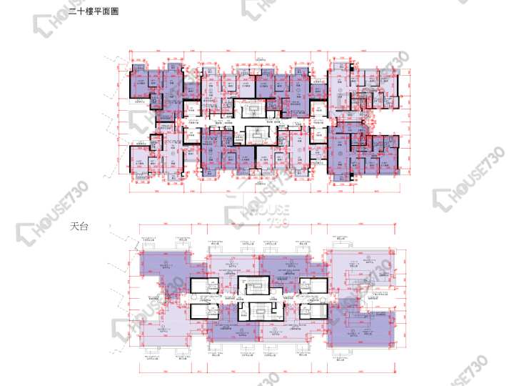 天鑽 平面圖 天鑽 7座 20樓 樓層平面圖 - House730