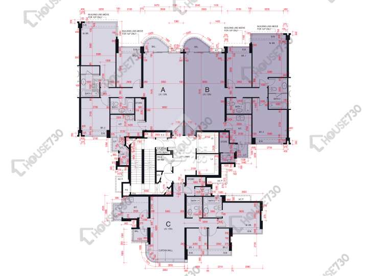 維港.星岸 平面圖 維港.星岸 2座 3,5-12,15樓 樓層平面圖 - House730