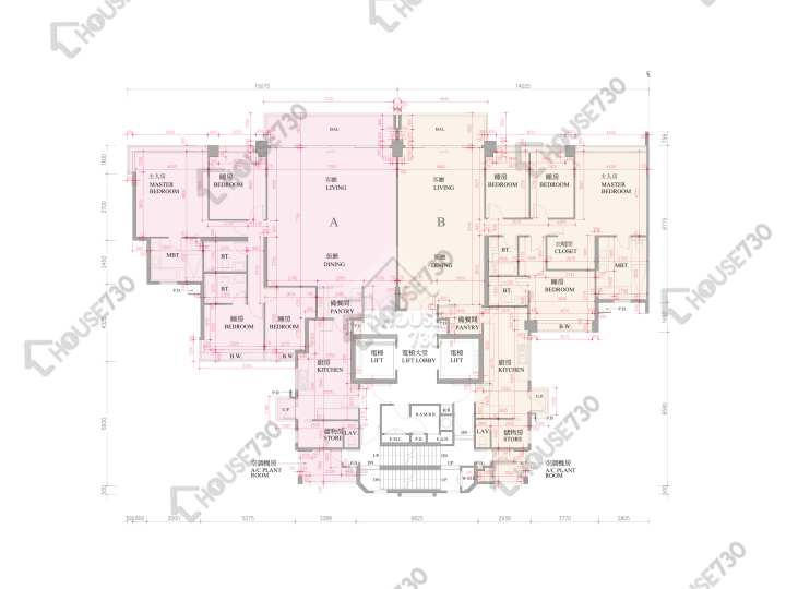 逸珑湾 平面图 逸珑湾 I 大厦3座 16楼 楼层平面图 - House730