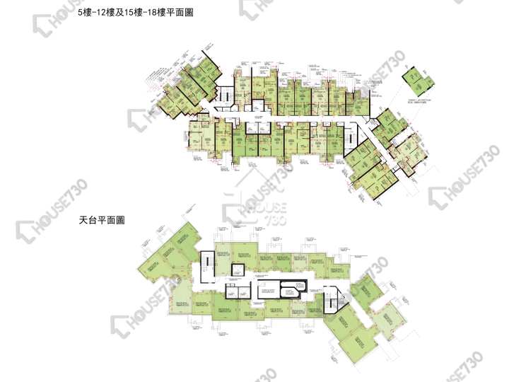 帝御 平面圖 帝御 3期 帝御‧嵐天 7座 5-12,15-17,18樓 樓層平面圖 - House730