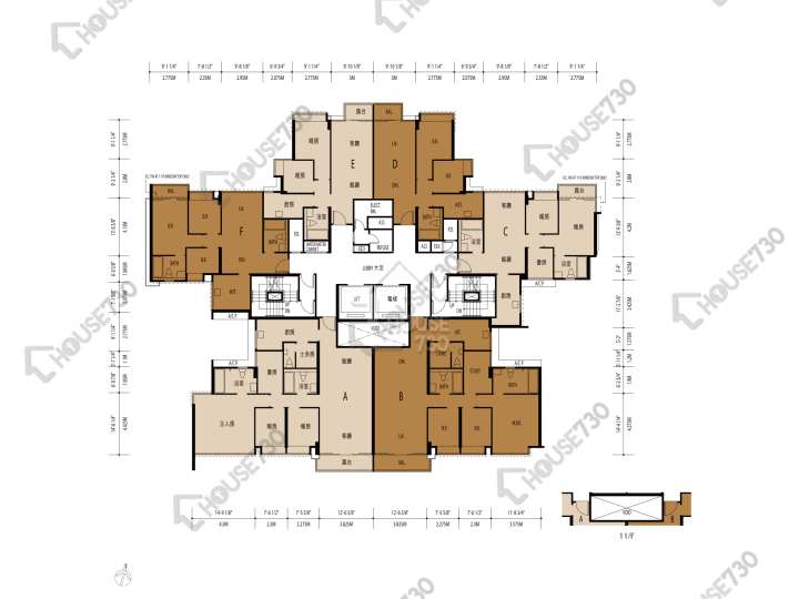 星堤 平面圖 星堤 11座 3,5-10,11樓 樓層平面圖 - House730