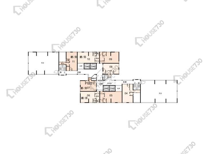 太平邨 平面圖 太平邨 平靜樓 (B座) 27樓 樓層平面圖 - House730