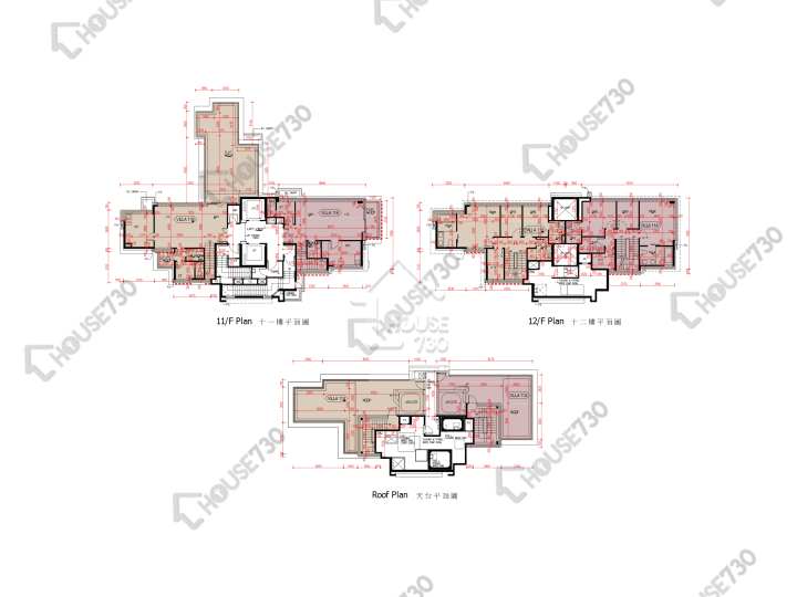 爾巒 平面圖 爾巒 茵娜大道 5座 11樓 樓層平面圖 - House730
