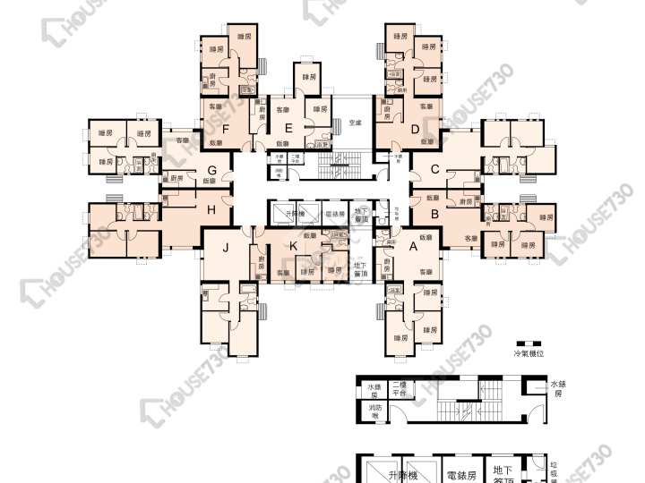 富榮花園 平面圖 富榮花園 11座 1-22樓 樓層平面圖 - House730