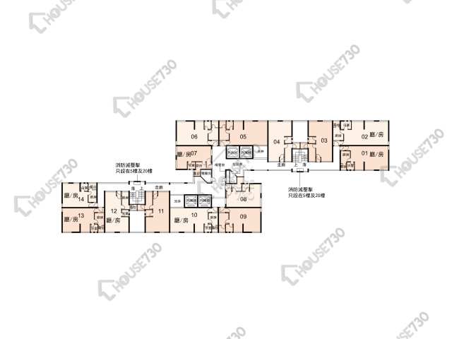 太平邨 平面圖 太平邨 平易樓 (D座) 2-26樓 樓層平面圖 - House730