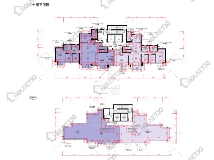天鑽 平面圖 天鑽 5座 20樓 樓層平面圖 - House730