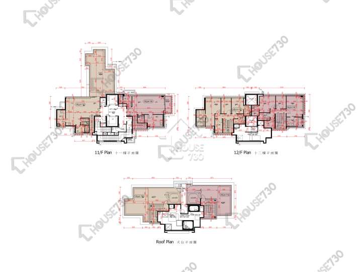 爾巒 平面圖 爾巒 茵娜大道 8座 11樓 樓層平面圖 - House730