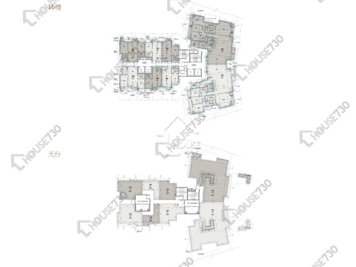 朗濤 平面圖 朗濤 8A座 16樓 樓層平面圖 - House730