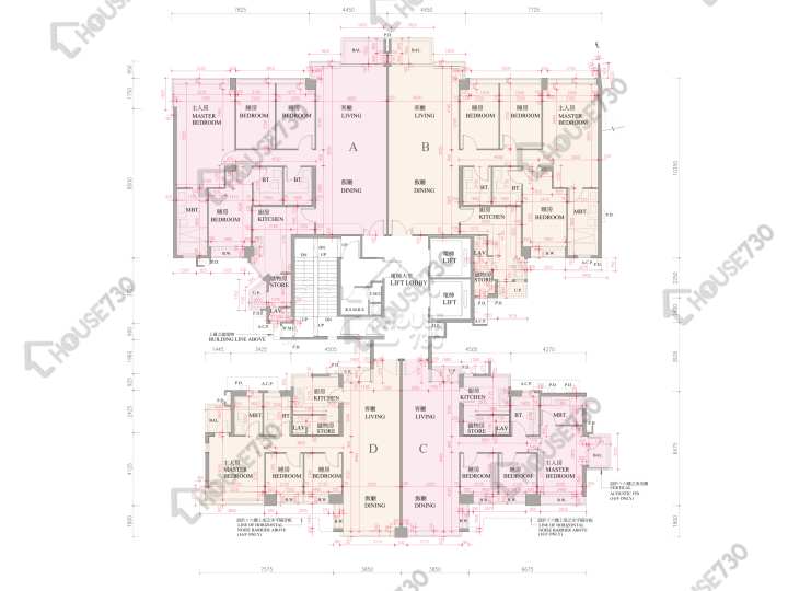 逸珑湾 平面图 逸珑湾 I 大厦16座 16楼 楼层平面图 - House730
