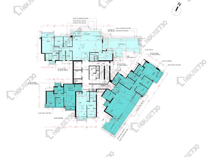 雲海 平面圖 雲海 1期 Maple Court 2座 10樓 樓層平面圖 - House730